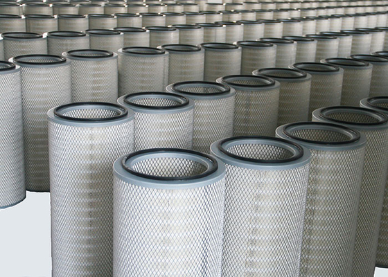 Filter Kartrid Industri Membran Bahan Polyester PTFE Tahan Api